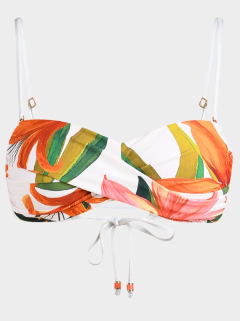 La Blanca Women's  Twist Bandeau Swim Top Multicolor Size 8 12352